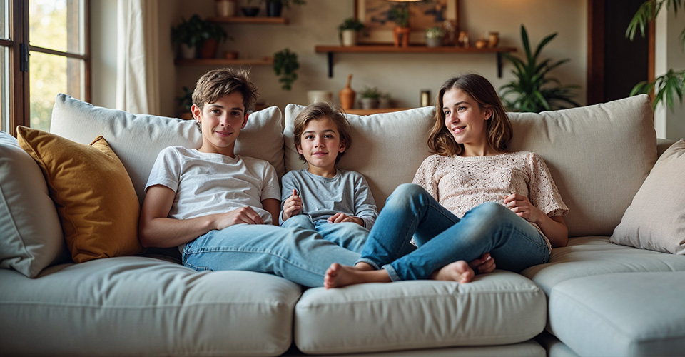 canapé convertible confortable avec assise moelleuse et couchage spacieux